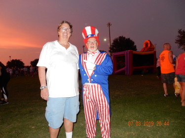 Mark with Uncle Sam